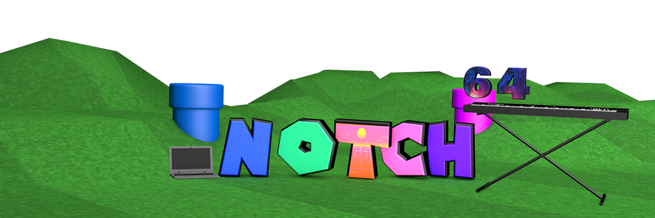 Notch64 pixel art landscape